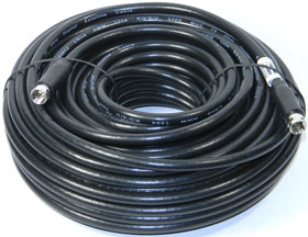 75ft RG-6 TV Cable Type F Coax UL Listed